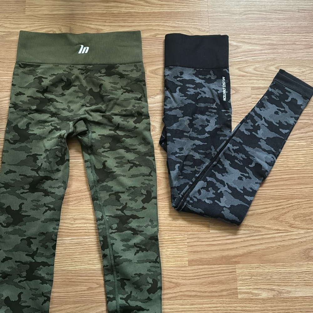 Muscle Nation seamless, no front seam, camo leggings